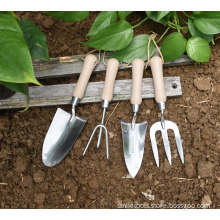 Outdoor Green House Garden Wheat Straw Handle Trowel Transplanter Cultivator Fork Garden Digging Tool Set